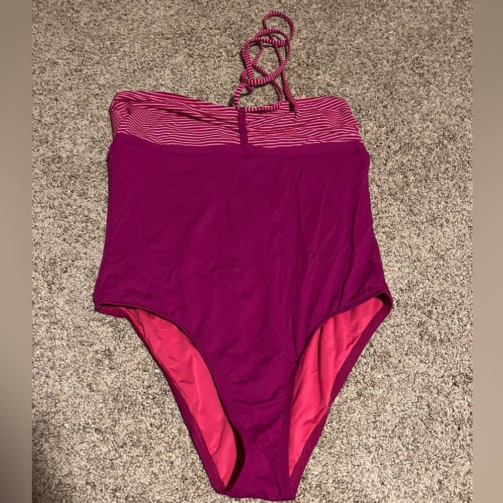 Carve Designs one piece halter swimsuit, Medium